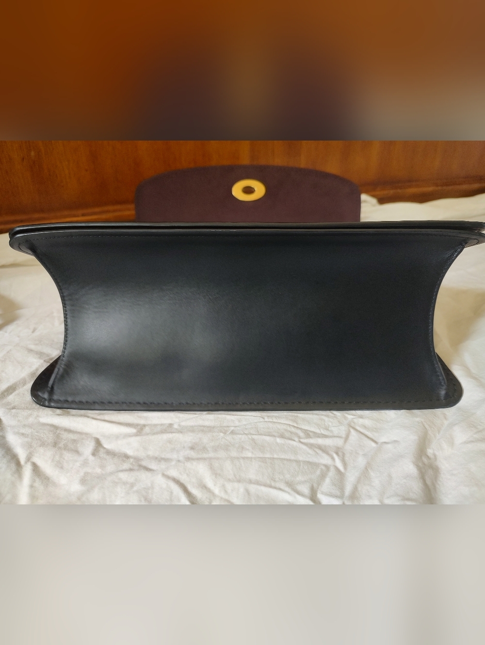 Coach Black Leather Top Handle Satchel Gold Turnlock 69519 Parker - Picture 12 of 14